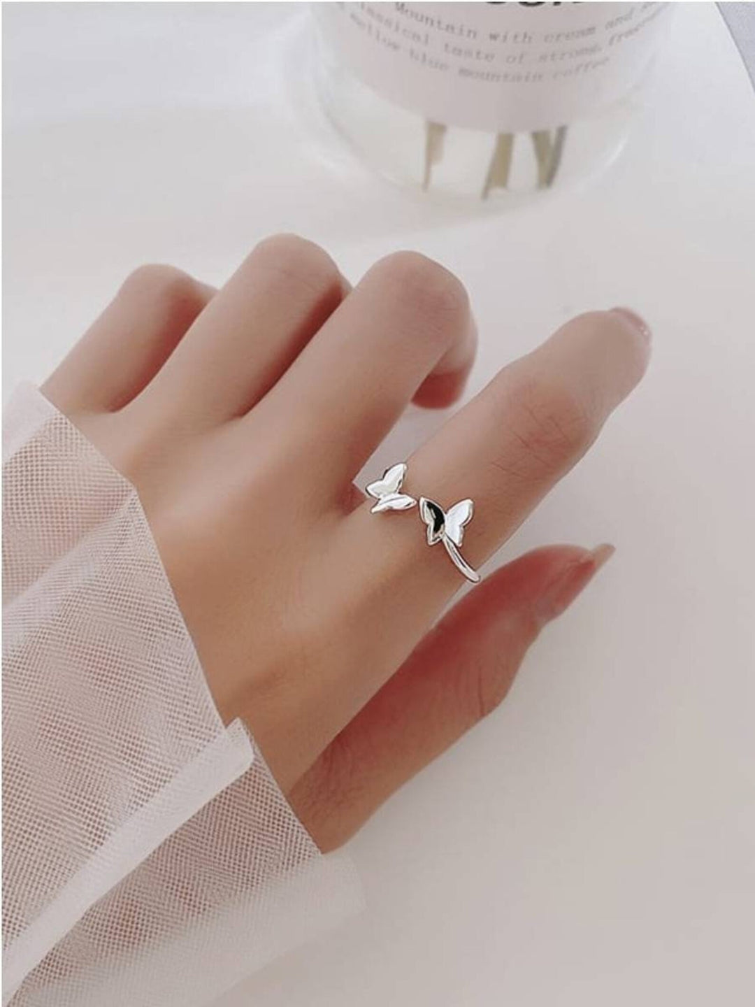 Butterfly gold ring
