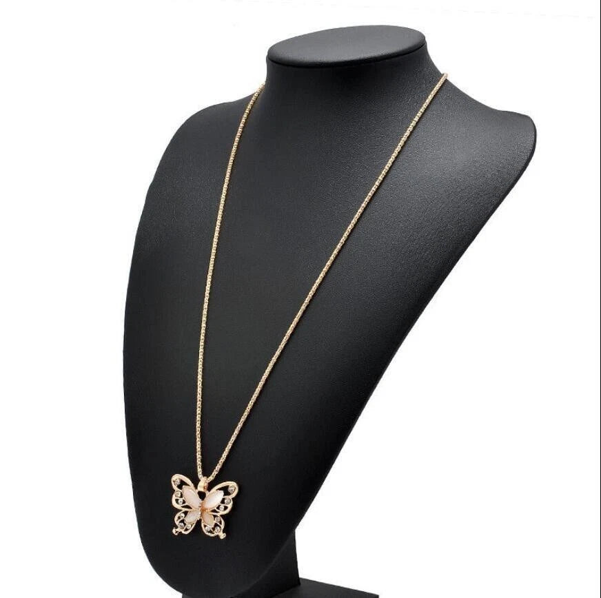 Butterfly rose gold necklace