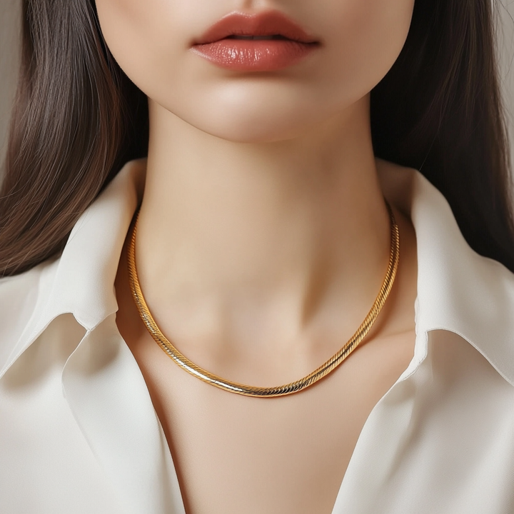 Huge gold necklace